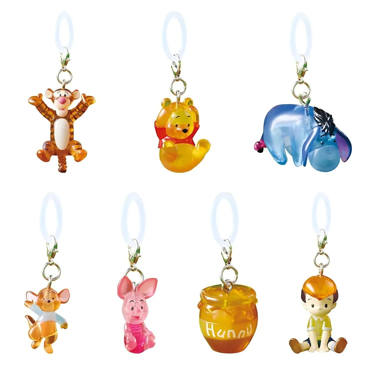 

Bandai Genuine 7 шт. Gashapon ненじる너펀サ Disney Винни-Пух Аниме Фигурка Игрушки Для Детей Подарочная Коллекционная Модель Orna