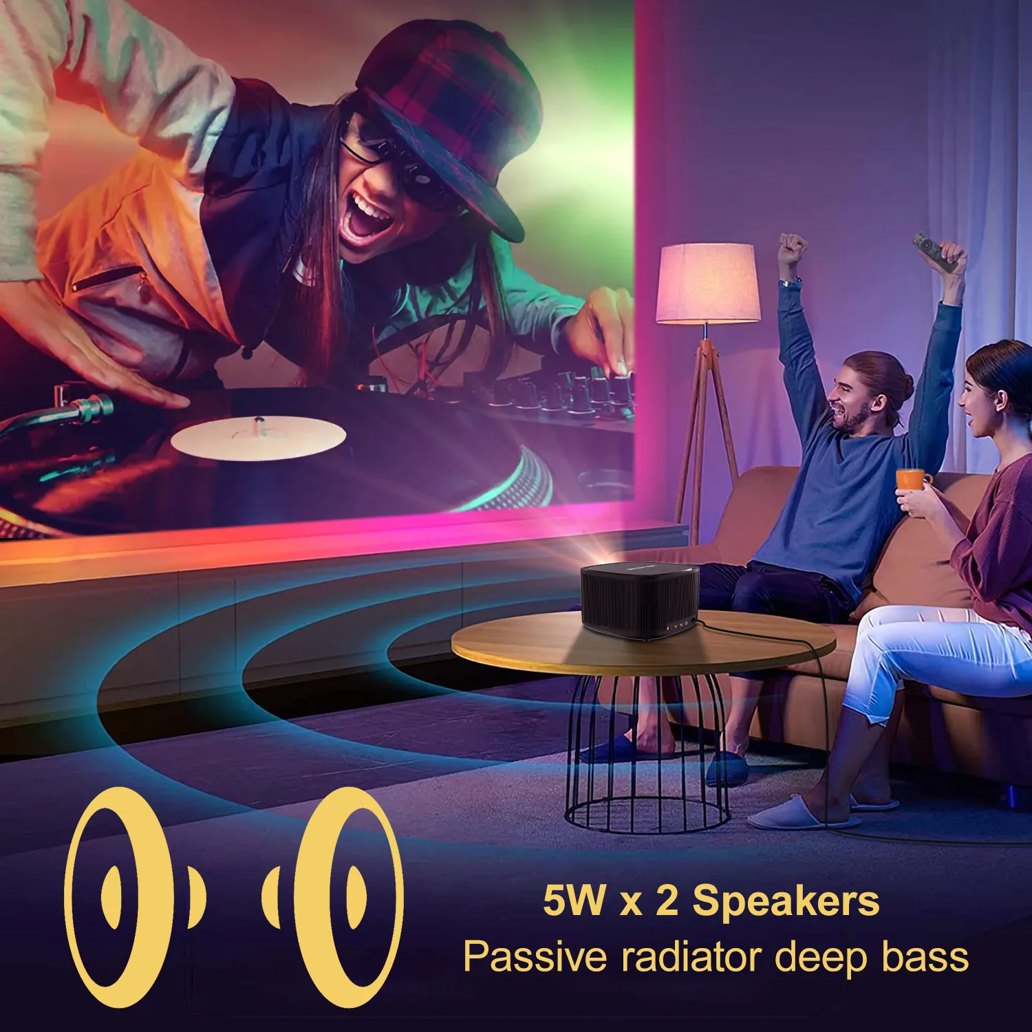 BYINTEK X30 Smart Home Theater Projector Full HD 1080P LED 4K Compatible Video Projector for Home Entertainment