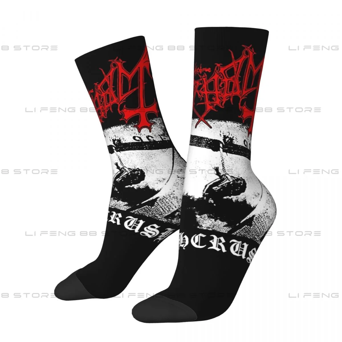 Mayhem Deathcrush Euronymous Dead Varg Unisex Winter Socks Cycling Happy Socks Street Style Crazy Sock