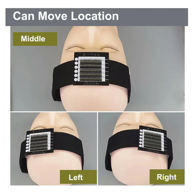 CNK nouveauté Portable greffé cils porte-écharpe applicateur de cils bandeau avec coussin magnétique modèle outil emballé dans des boîtes