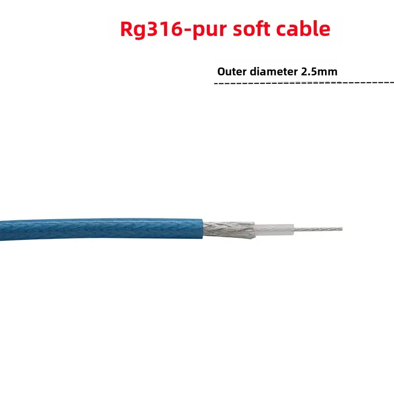 

PUR-RG316 Cable Flexible RG316 RF Cable SFF-50-1.5 Coaxial Cable 50 ohms