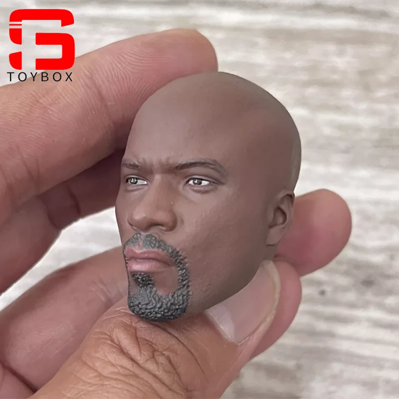 1/6 스케일 Mike Colter 헤드 스컬프 PVC 헤드 조각 모델 맞는 12 인치 남성 군인 액션 피규어 바디 인형