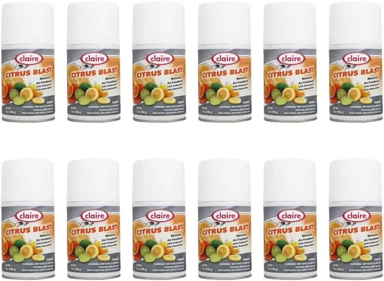 Ambientador en Aerosol Citrus Splash, Paquete de 12 Latas de 7 Onzas, Aroma Refrescante para el Hogar