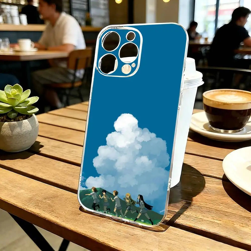 K-K-on! Anime  Phone Case For iPhone 17 16 15 14 13 12 11 Mini Pro Max Plus Transparent Cover