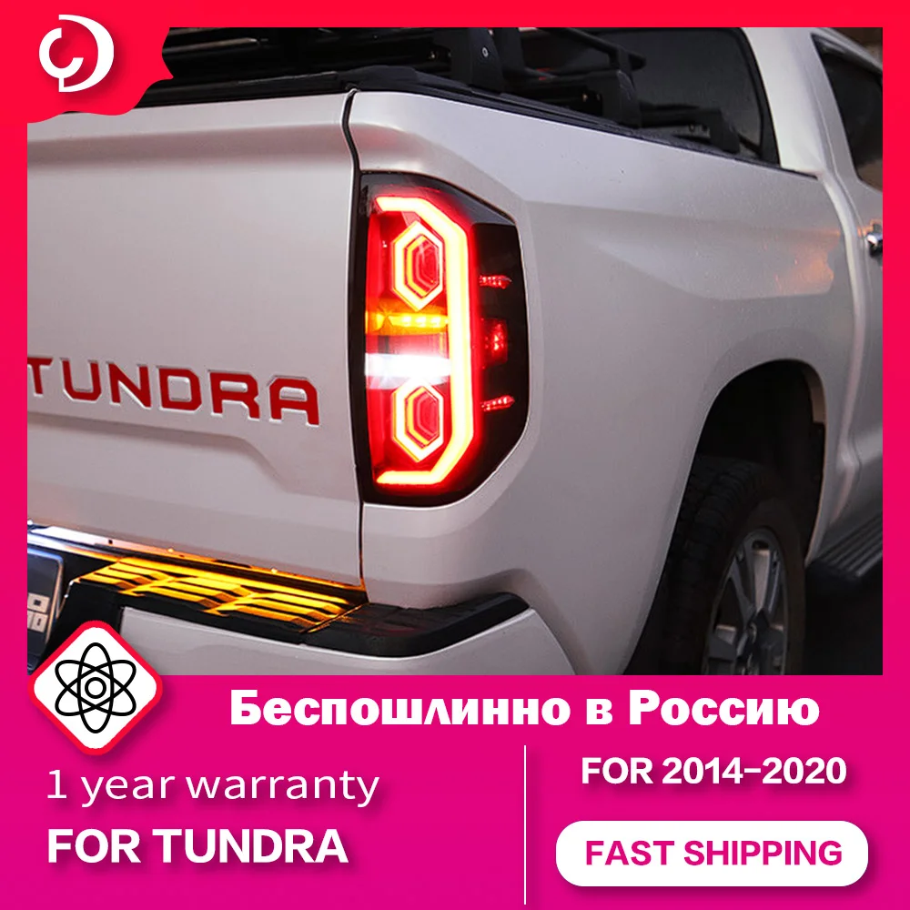 Taillights for Toyota Tundra 2014-2020 LED DRL Tail Lamp Running Turn Signal Rear Reversing Highlights Brake Lights Replacement