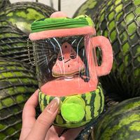 Fruit Juicer Plush Toy Fun Drawstring Rotating Plush Toy Watermelon/Orange/Banana Blender Toy Creative  Children's Gifts