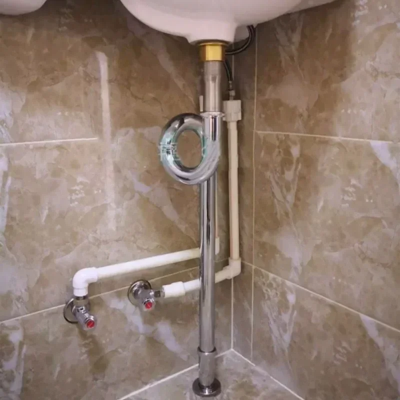 Trampa para botellas de lavabo, juego de drenaje, manguera, tapón de filtro de fregadero, extensión de tubos de sifón, conexión de lavabo, adaptador de plomería, accesorios de baño