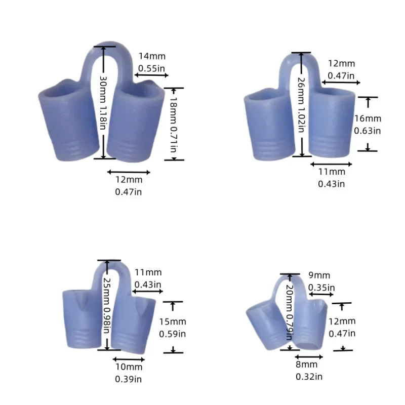 Picture 5: New Blue Silicone 4PCS Anti Snoring Devices Nasal Dilators For Better Sleep Snoring Solution Sleeping Aid