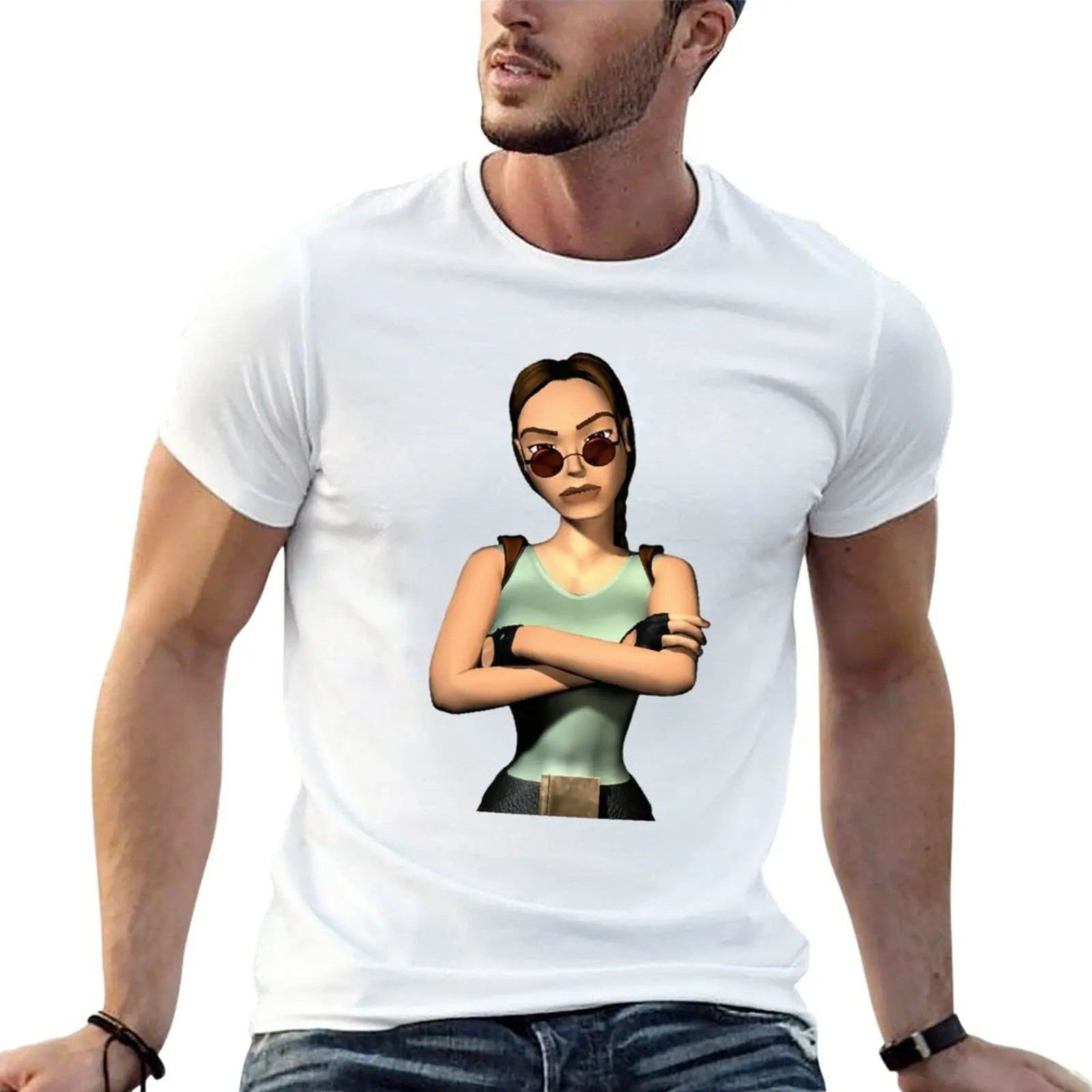 

New Tomb Raider 4 - Lara Croft T-Shirt t shirt man anime plain t shirts men