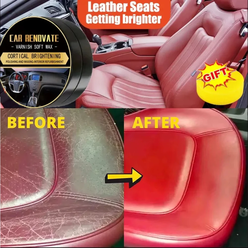 Multifunctional Leather Care Maintenance Oil Cleaning Cream for Car Interior Leather Seat Sofa Bag Shoes Jacket Care Polishing/v