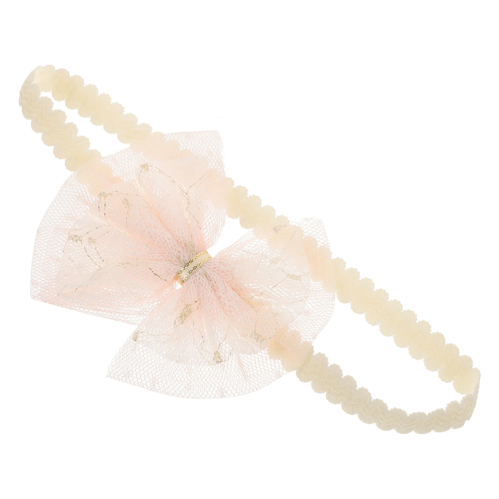 

Lace Bowknot Headband Baby Girl Newborn Infant Toddler Cute Hair Accessory Soft Comfortable No Marks Elegant Cuteness