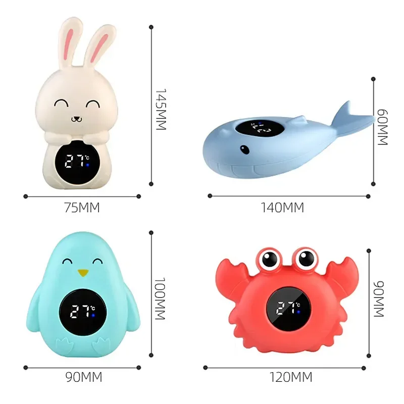 Baby Bath Temperature Meter Floating Digital Water Baby Bath Temperature Meter LED Display Temperature Tester Safety Cartoon