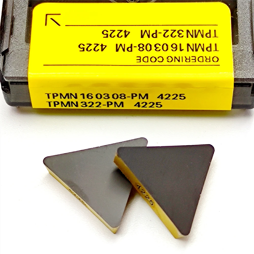 TPMN160308 TPMN220408 Carbide Inserts PM4225 for CNC Lathe Turning Face Milling Stainless Steel Cutting Tools TPMN 160308 220408