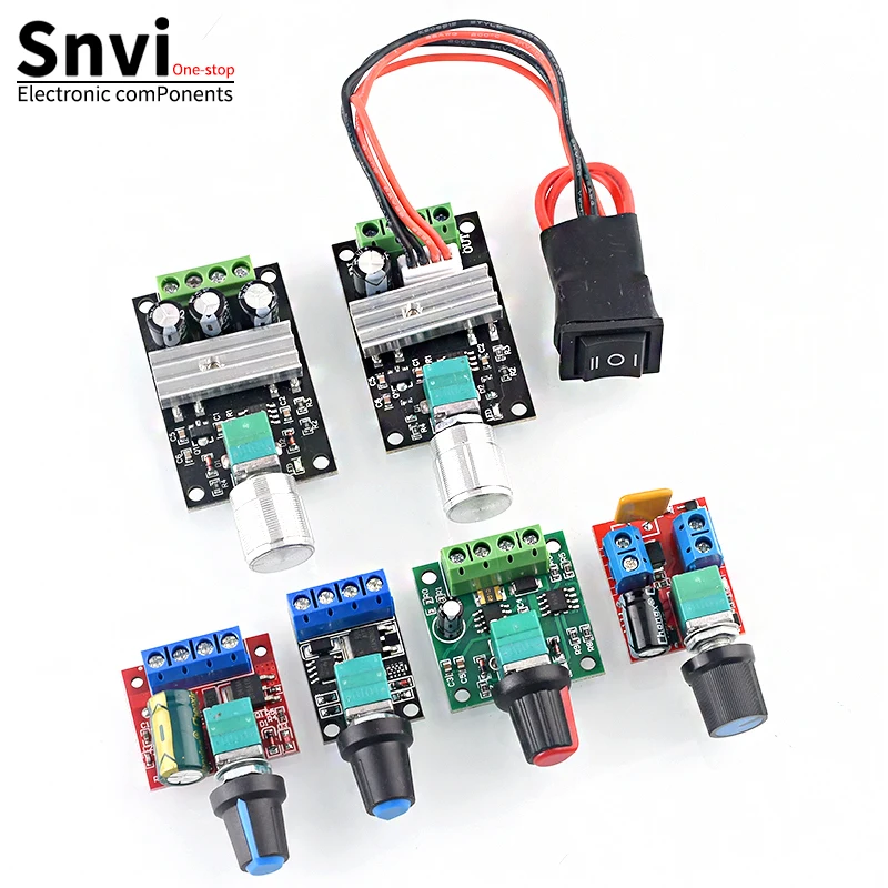 DC 1.8V-35V 2A 3A 5A 10A 30W 80W 90W PWM Motor Speed Controller Low Voltage Motor Speed Controller PWM Adjustable Drive Module