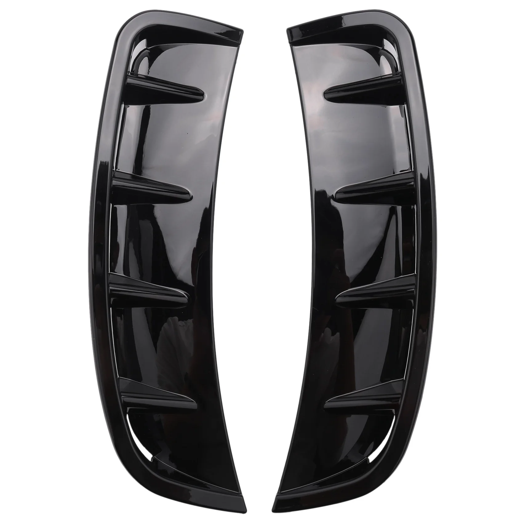 Black Front Wheel Side Air Vent Canards Trim Decoration for Mercedes-BENZ A-Class W177 A200 A250 A220 A35 AMG 2019 2020