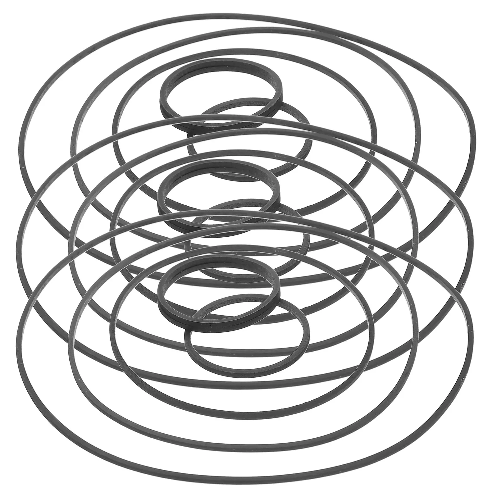 

50 шт. резиновых ремней для кассетных магнитофонов, ремни для воспроизведения кассет, замена и обслуживание для магнитофонов, видеоплееров, DVD-приводов