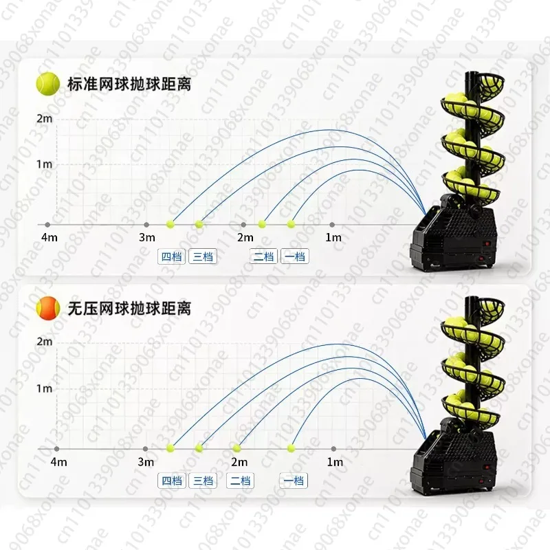 Tennis Ball Machine, Single-player Ball Launcher with Return Net, Portable Practice Device