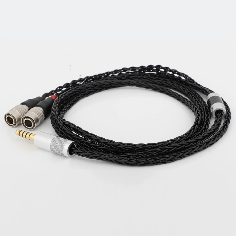 8-adriges OCC versilbertes Kopfhörerkabel ersetzt Upgrade-Kabel für MrSpeakers Mr Speakers Ether Alpha Dog Prime Haldane-Kabel – Detail 2