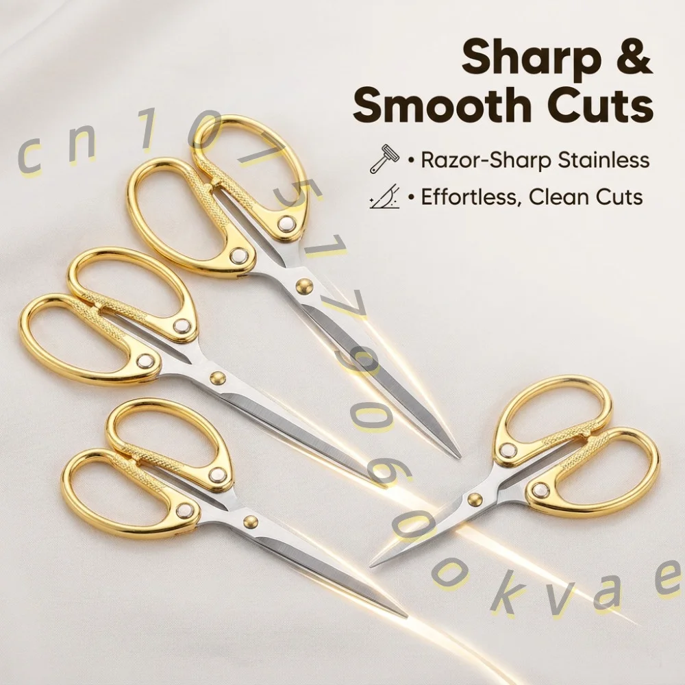 Stainless Steel Embroidery Scissors Vintage Sewing Shears Precision Craft Cutting Tool for Needlework Cross Stitch DIY Art