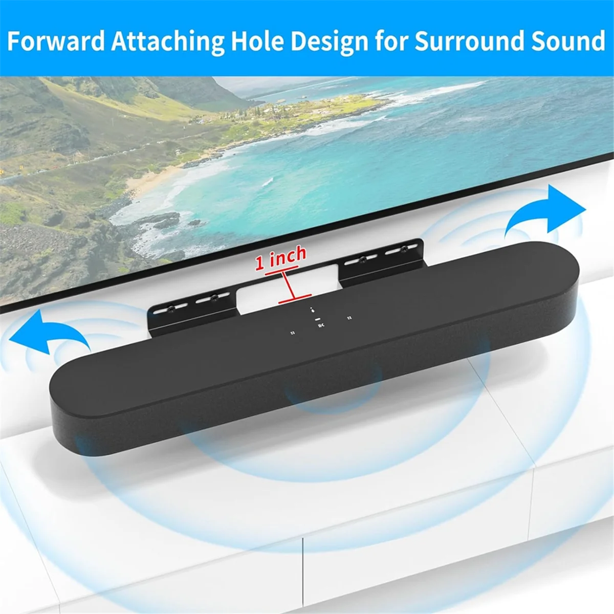 Soundbar Wall Mount for Sonos Beam Wall Mount Bracket Compatible with for Sonos Beam Sound Bar Mounts Mounting Bracket&A78P