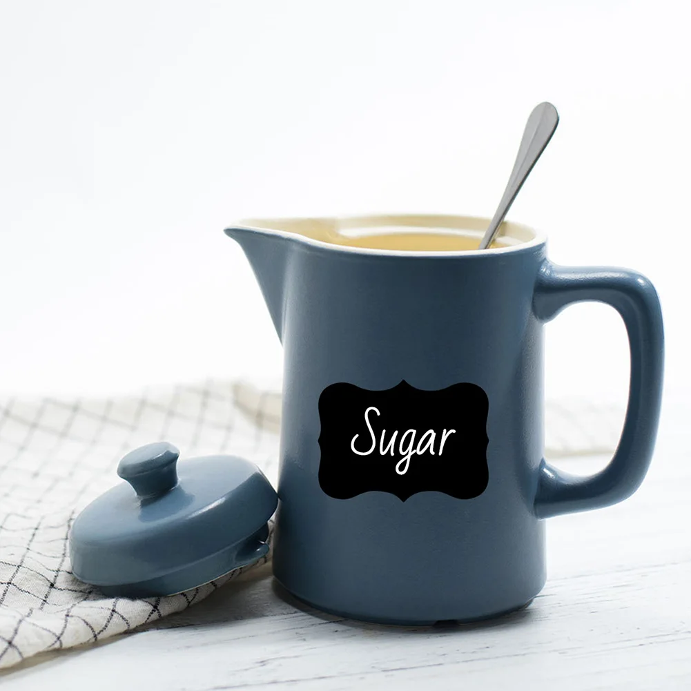Actual Sheets Set Kitchen Stickers Package Includes Preprinted Classy Vintage Bold Look Seasoning Jar Stickers