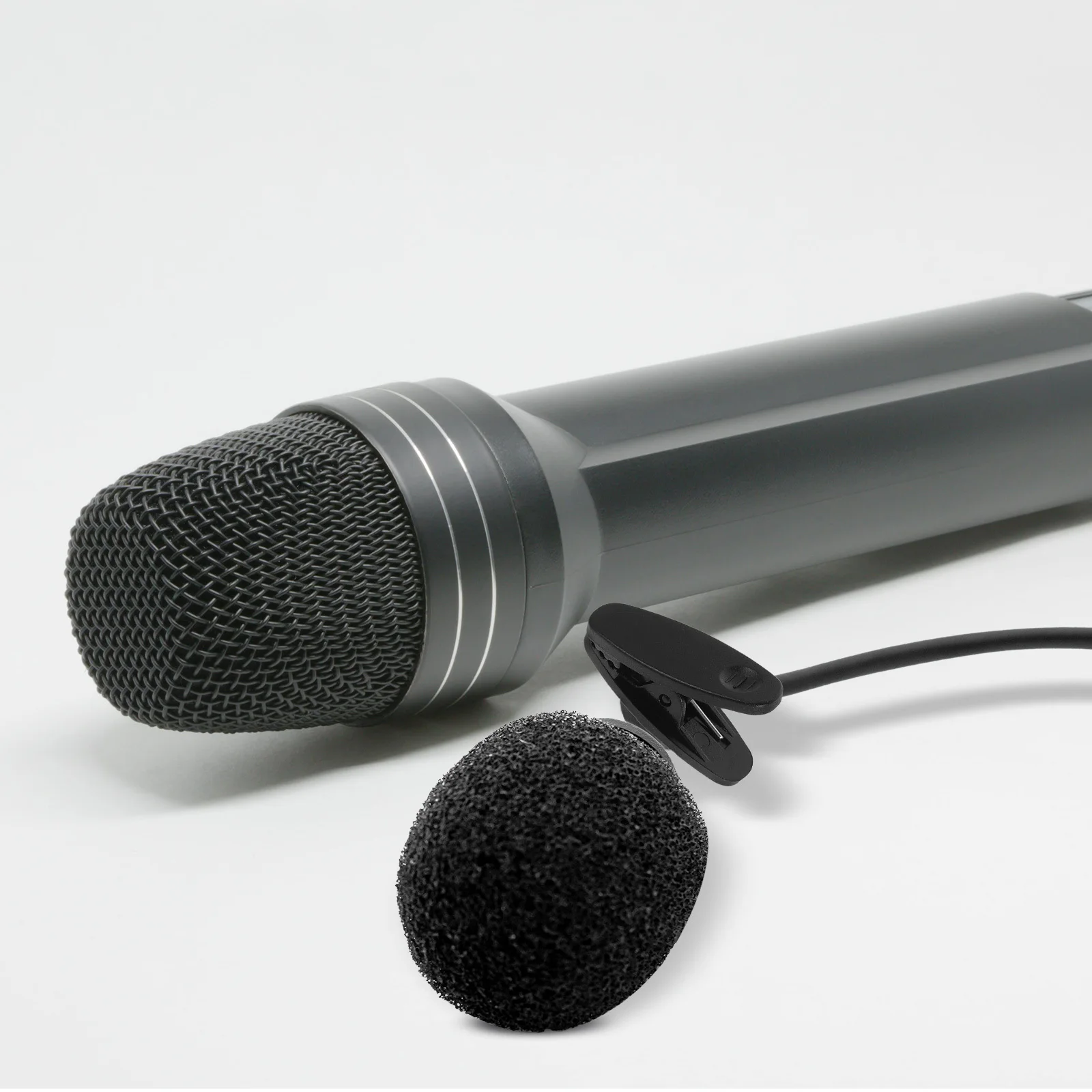 

10Pcs Black 10Mm Lapel Microphone Holder Clip Versatile Use for Interviews Broadcasts Studio Gooseneck Mic Attachment