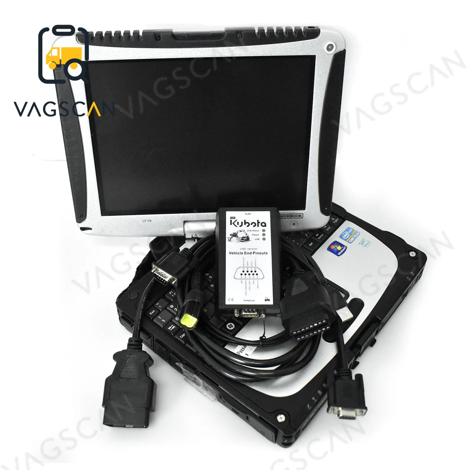 

New Version with CF19 Laptop for Kubota Diagnostic Tool Diagmaster Takeuchi Diagmaster Interface