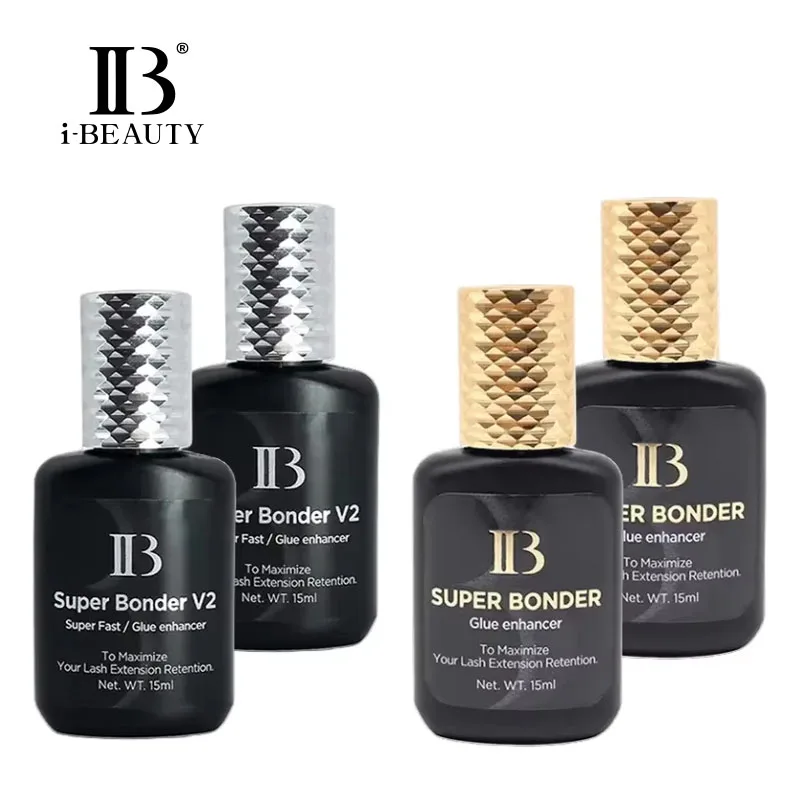 

2Bottles IB Super Bonder Glue for Eyelash Extensions 15ml IB Bonder V2 Clear Adhesive Makeup Tools Beauty Shop