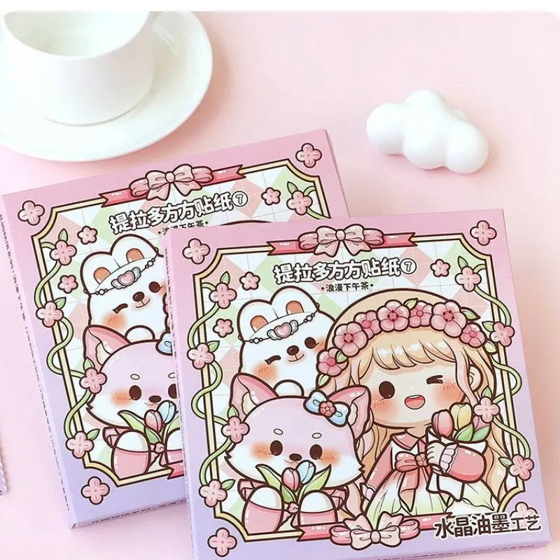 Telado square stickers and paper tent stickers gift box New product Duoduo sauce cute stationery  stickers kawaii