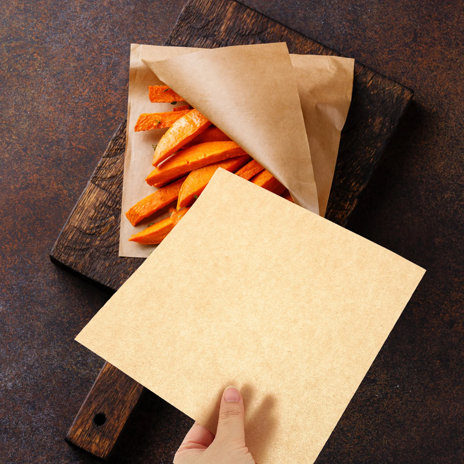 

500 Sheets Disposable Oil Absorbing Paper Heat Resistant Baking Paper for Kitchen Parties Snack Mat Party Supplies