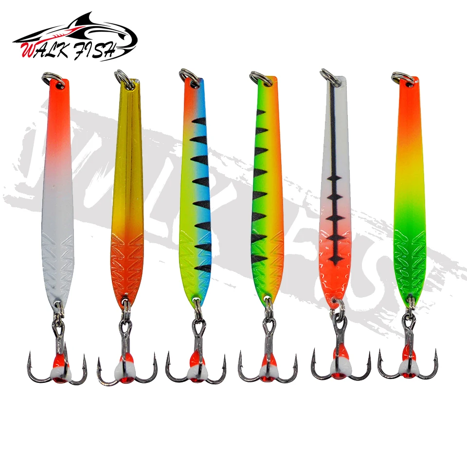 WALK FISH Jig de pesca en hielo – Cuchara de invierno metálica - imagen 5