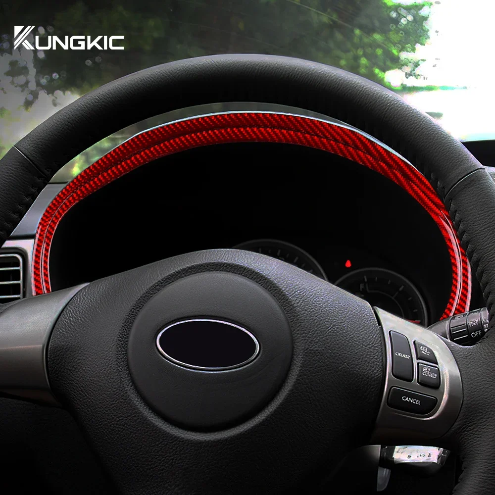 

Car Speedometer Dashboard Trim Cover Soft Carbon Fiber Sticker for Subaru Impreza 2009-2011 RHD LHD Real 3D Interior Accessories