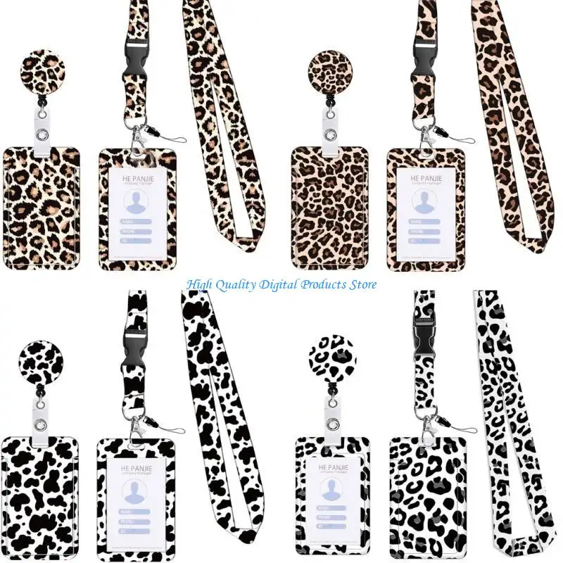 U2je nece lanyard с держателем значков карты с выдвижными идентификационными картами и съемным кормовым набором для офисной