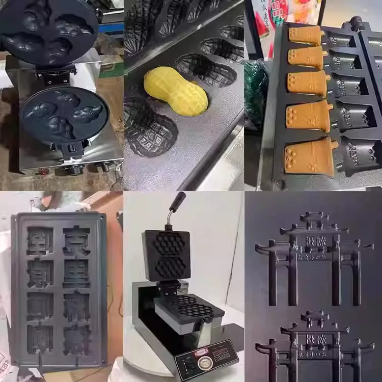 2025 New Commercial Waffle Machine Dog Muffin Baking Machine Animal Image Bakery Machine