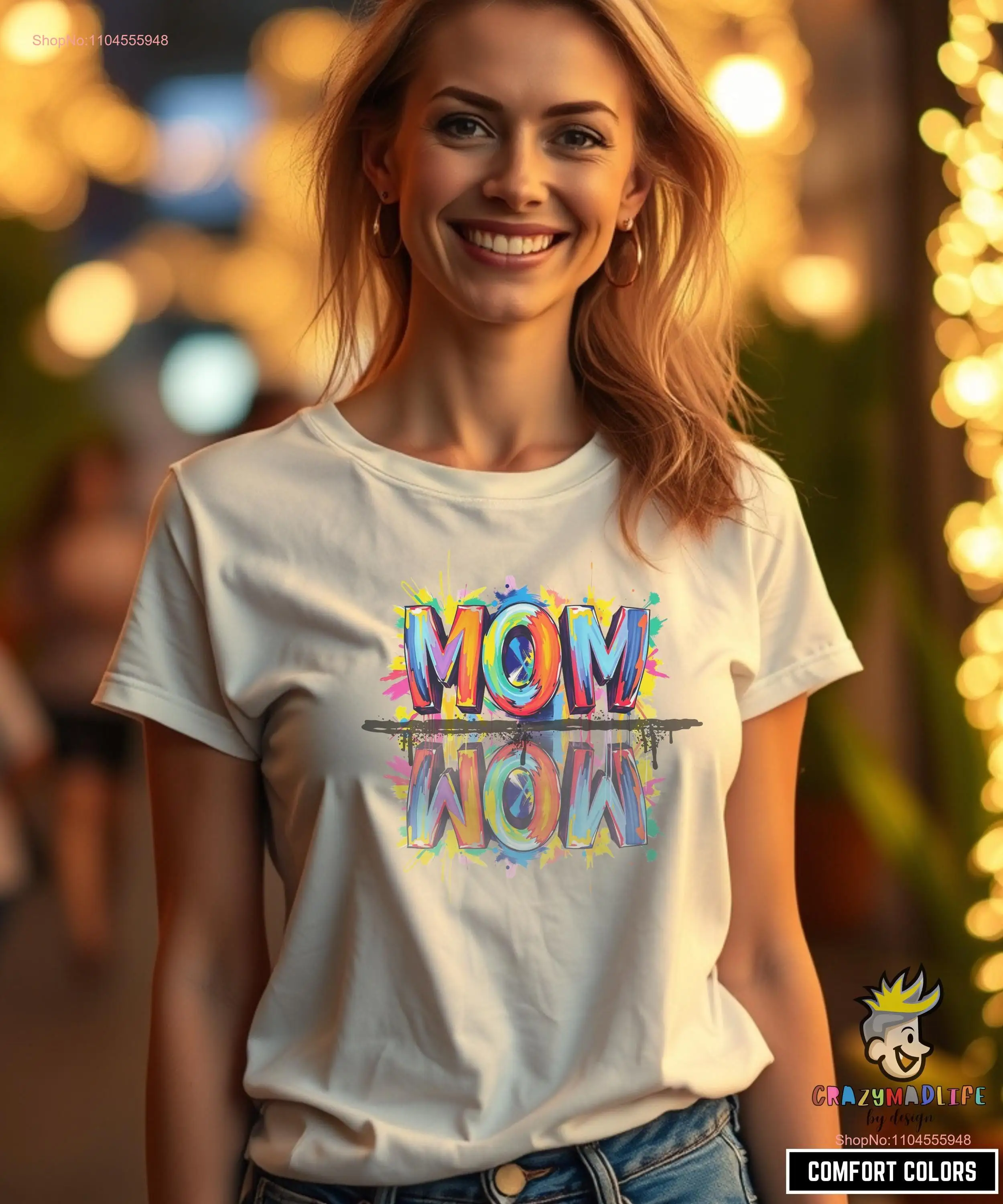 Colorful Mom T Shir…