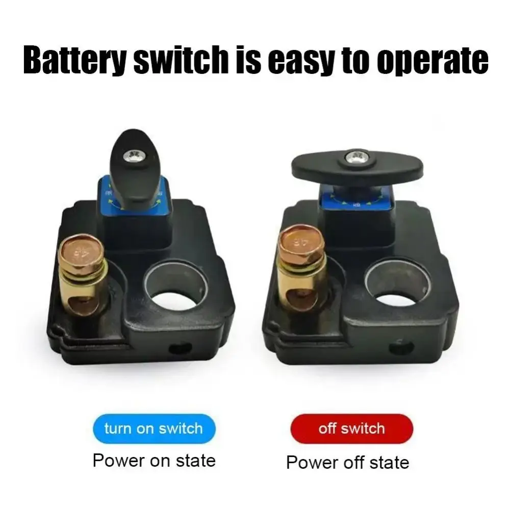 12V/24V Car Battery Disconnect Switch Disconnect Isolator Anti-leakage Power Cutoff Switch Metal Quick Cut-off