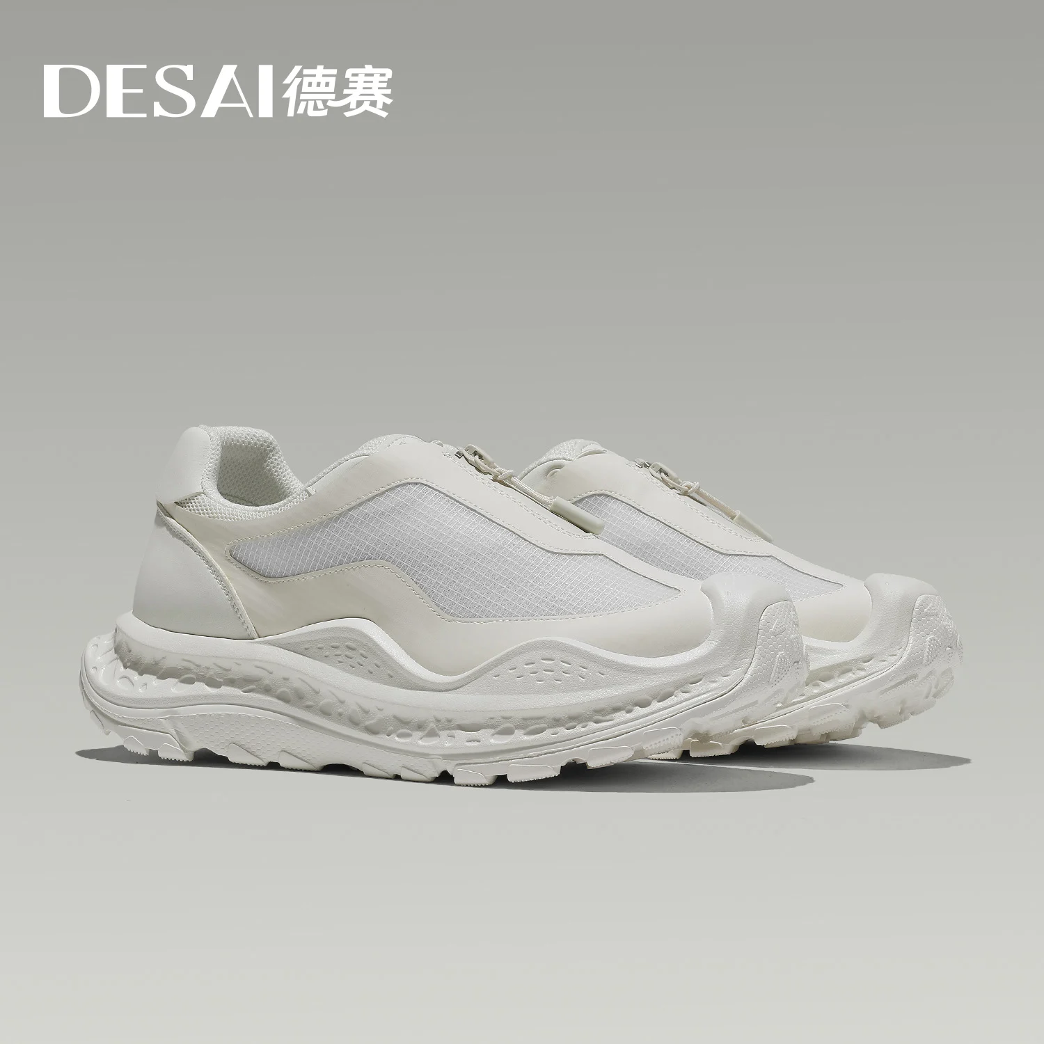 

DESAI Дышащая легкая спортивная обувь на толстой подошве для мужчин, без шнурков, универсальная и удобная повседневная обувь
