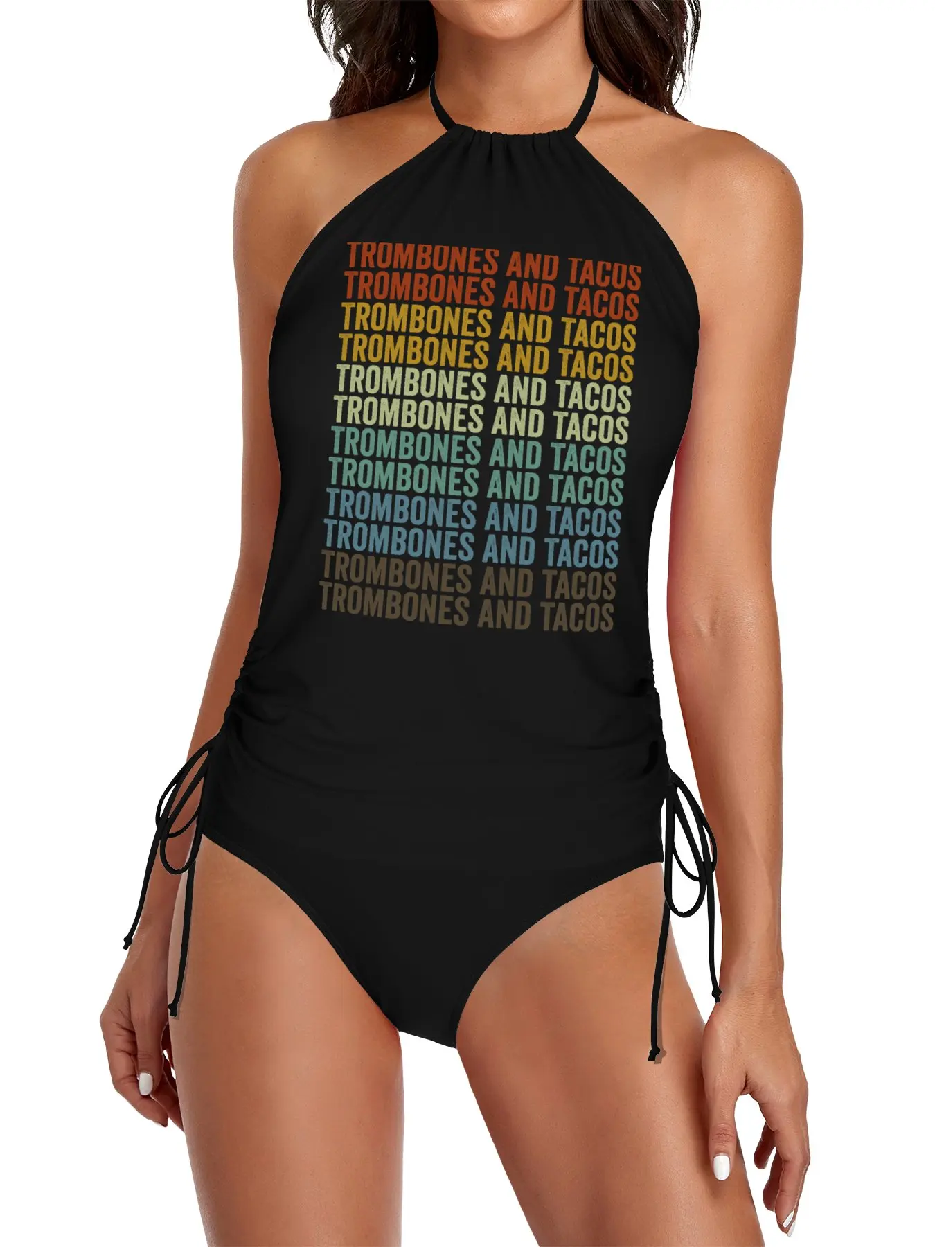 

Trombones And Tacos Trombone Player Jazz Music Tacos Split Swimsuit Set women's beach bikini clothes for beach Bikini for women