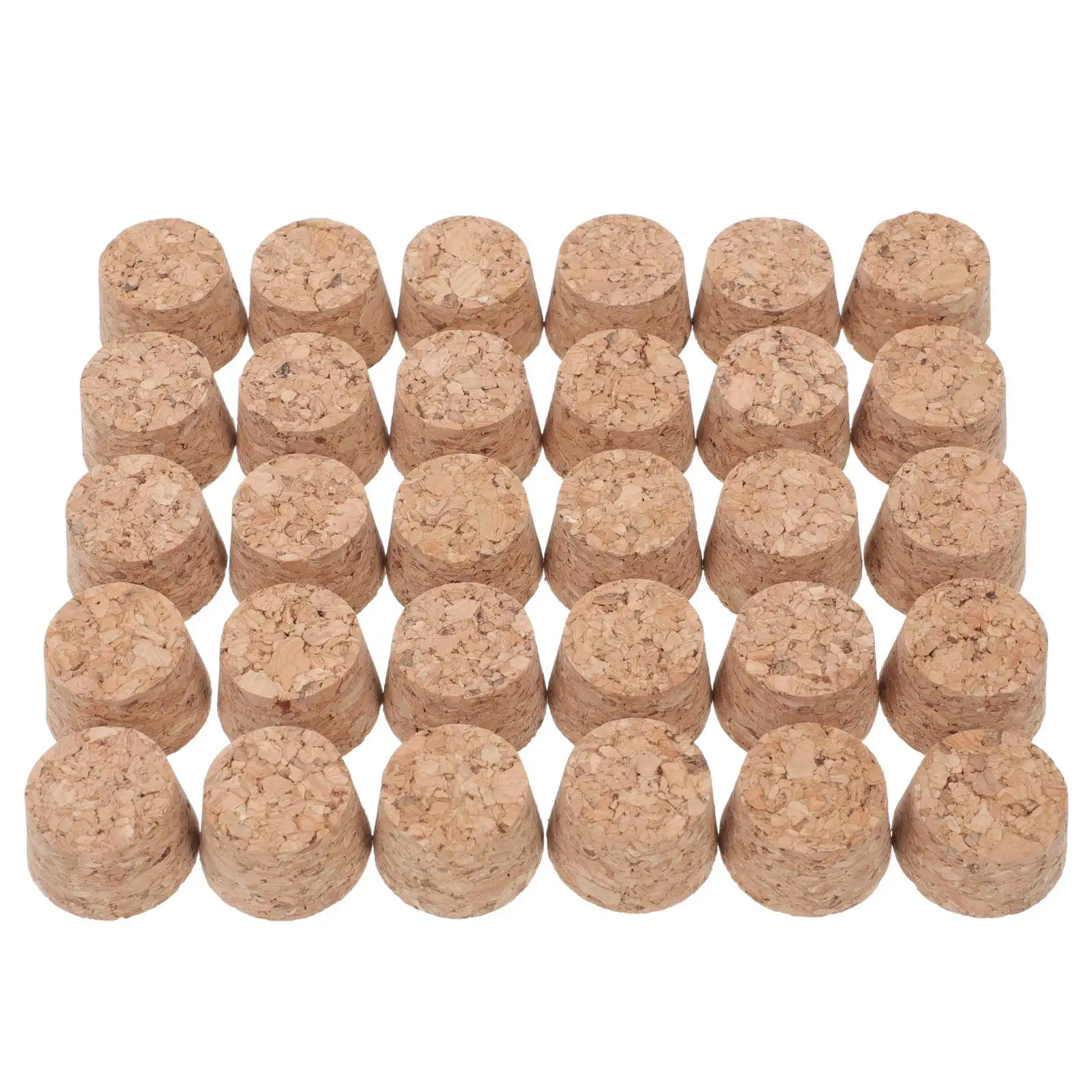 

30pcs Glass Bottle Cork Stoppers 29 5x25x20mm Cone Shaped Wood Sealing Covers For Crafts Practical Meticulous Workmanship Bottle
