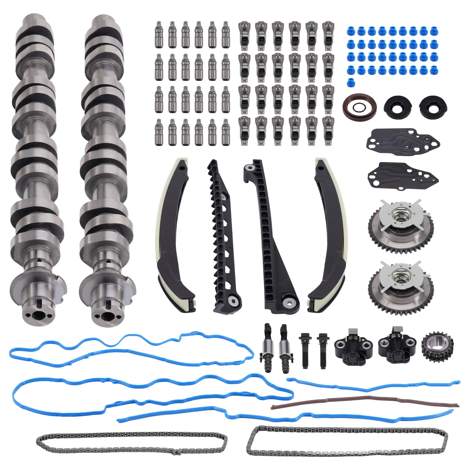 Camshafts Lifters &Rocker Arm &Timing Chain Kit for Ford F350 F150 Expedition for Lincoln Navigator 5184296AF 5184332AA