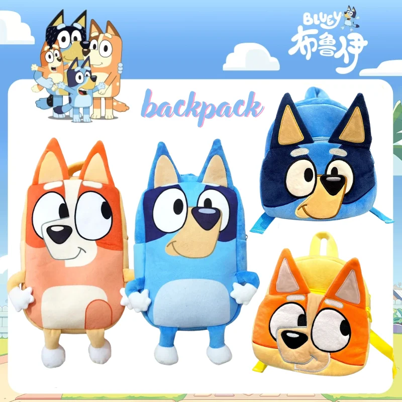 Pluszowa torba Bluey Bingo Plecak dla dzieci Gadżety anime Muffin Piesek z kreskówki Tornister do szkoły podstawowej Pluszaki dla maluchów Zabawki