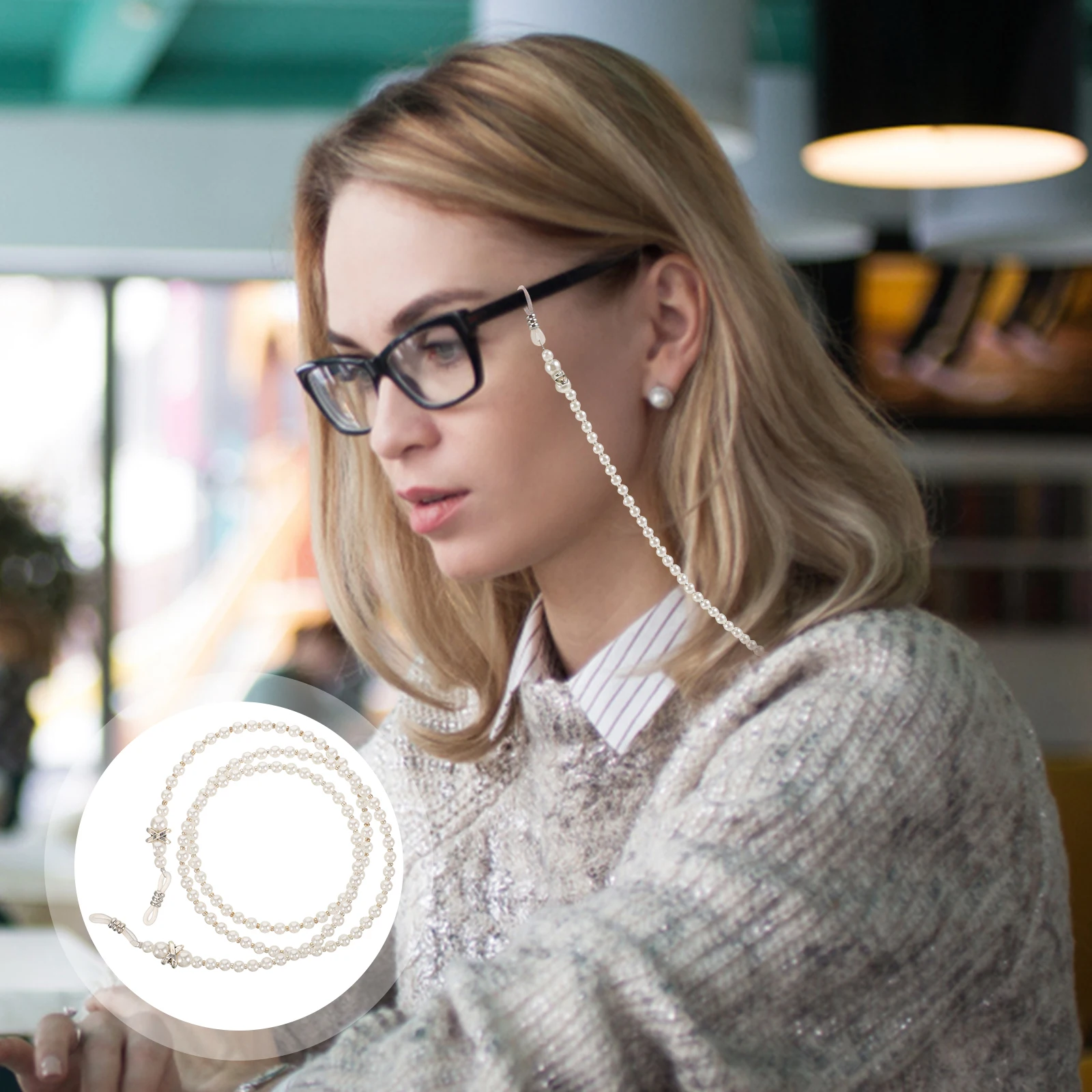 

Цепочка для очков, ремешок-держатель для очков, милые различные белые аксессуары, ожерелье, ремни для солнцезащитных очков, женские