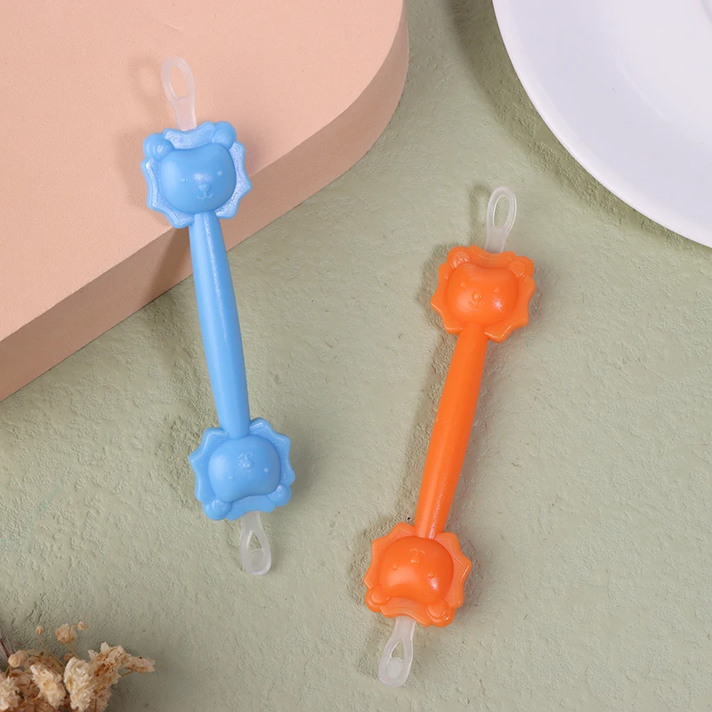 1Pcs Baby Cleaner Spoon Double-headed Soft Wax Curette Picker Nose Cleaner Silicone Ear Wax Pickers