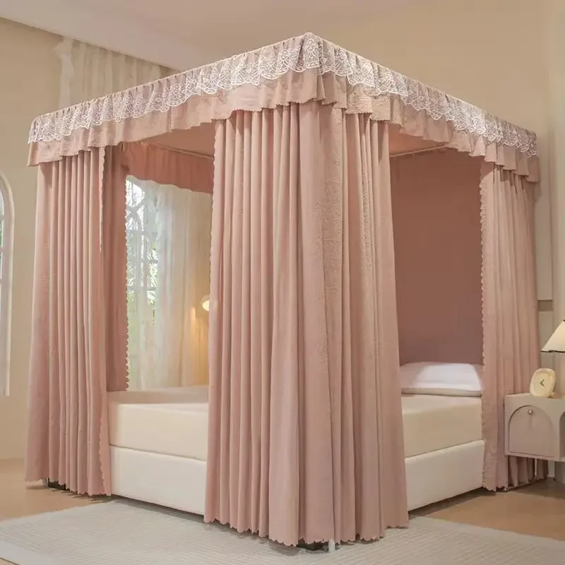 

New Floor-standing Blackout Bed Curtain Home, Windproof and Insulating Bed Curtain