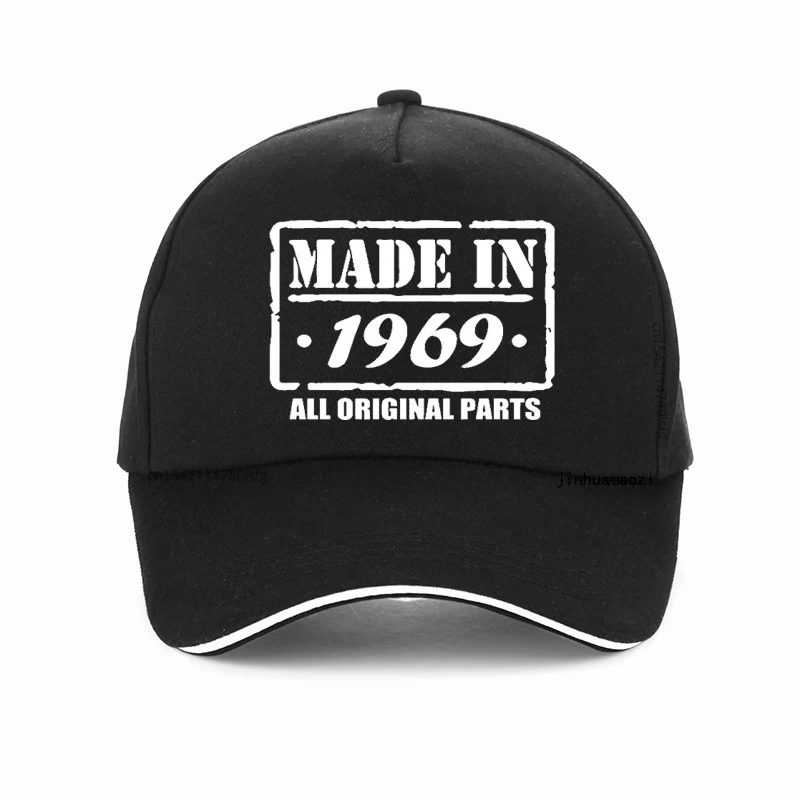 

50Th Birthday hat Made In 1969 All Genuine Parts Distressed Fiftieth New Arrival Summer Casual Men Baseball Cap