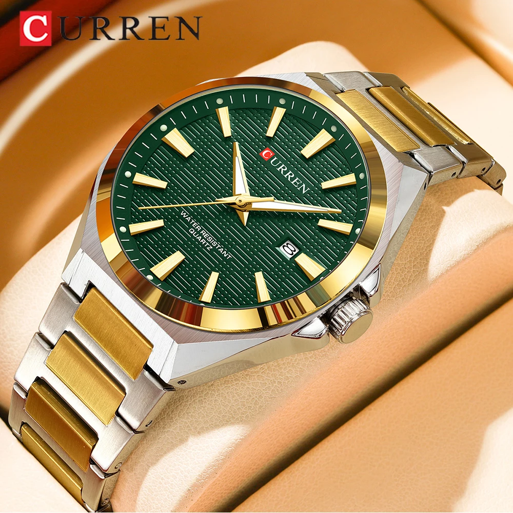 CURREN Quartz Watch Men's Clock Luxury Trendy Simple Fashionable Wristwatches for Daily Business Male's Clock Watches Calendar