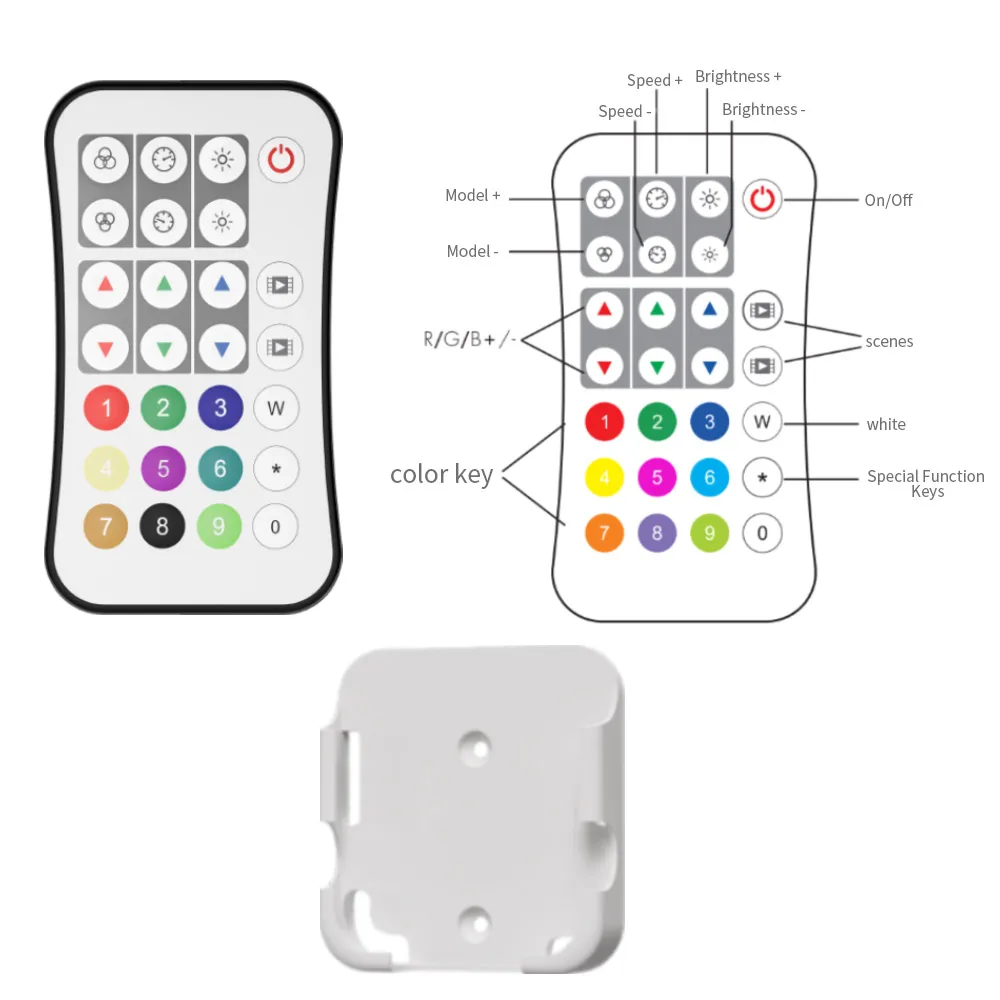 Imagem -04 - Tuya Spi Rgb e Rgbw Pixels Controlador Led Wifi 2.4ghz Controle Remoto rf Alexa Google Echo Ws2811 Ws2812b Ws2815 Rgb Sk6812