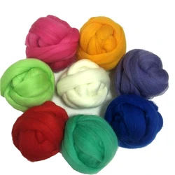 200g 66S  Wool Fibre  for Needle Felting Wet Felting Wool Felting Handmade Spinning DIY Craft Materials