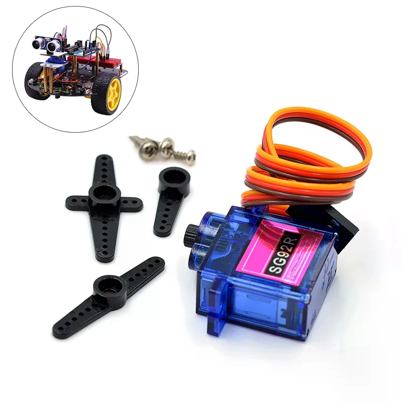 1Set 180/360 Degree SG92R 2.5KG Micro 9g Servo Nylon Carbon Fiber Gears Replace SG90 For RC Model Aeromodelling Helicopter Parts