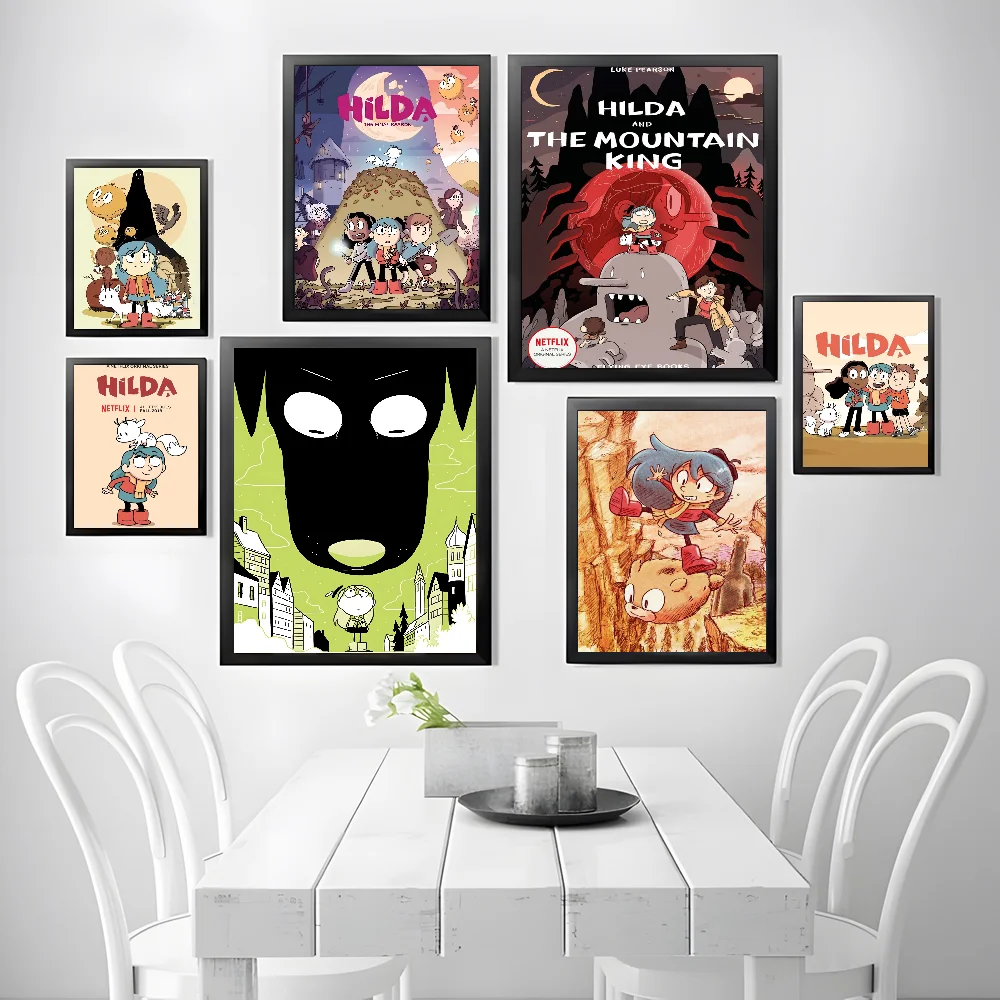 1PC Cartoon H-Hilda Poster High Quality Wall Art for Home Office Bedroom Living Room Hallway Bar Perfect Gift Idea